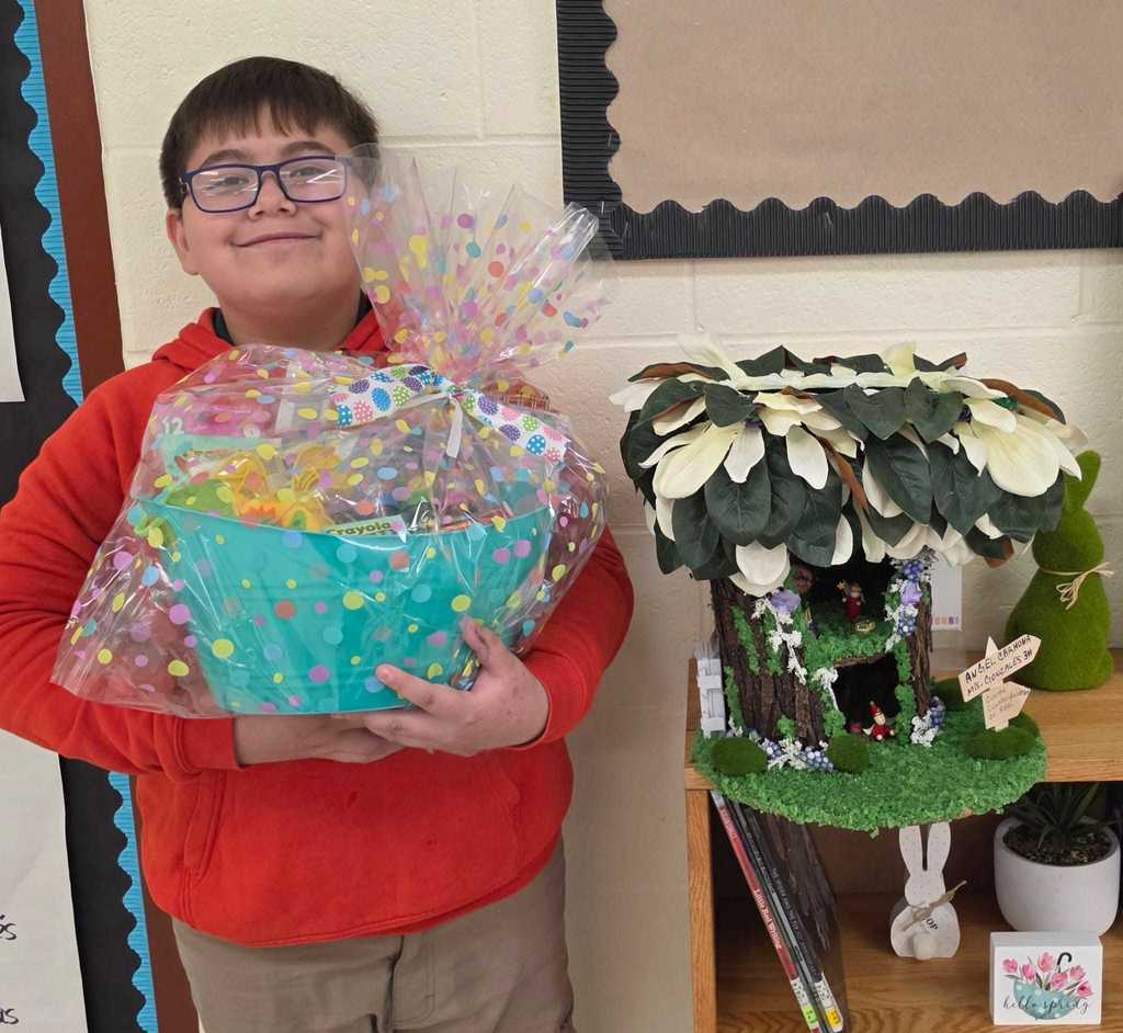 Boy with basket