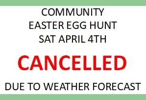 text: egg hunt cancelled