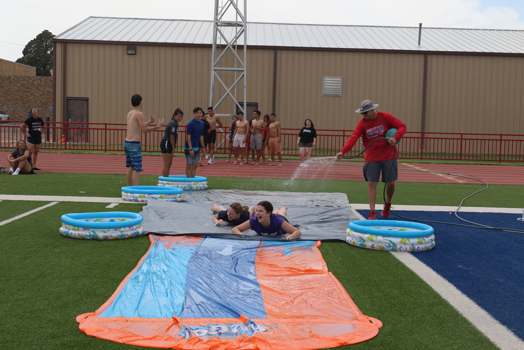 Seniors Kylee and Avery enjoy SHS Play day