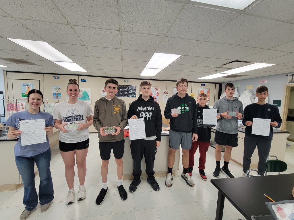 A biology class with their data