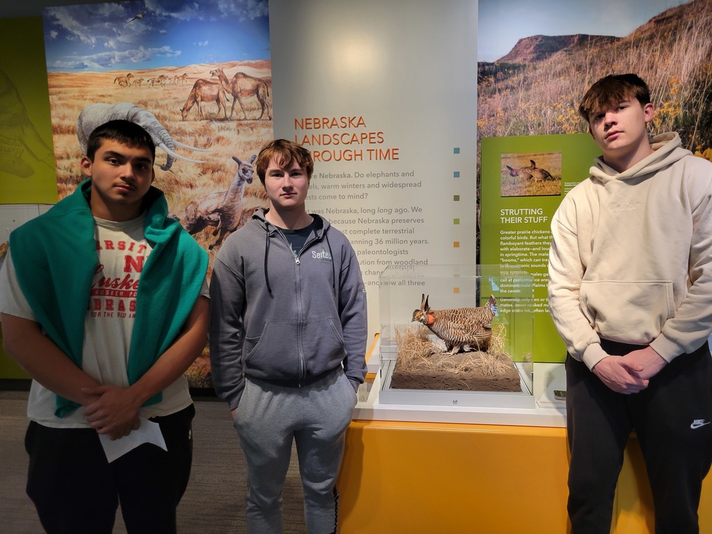Students learn about prairie chickens