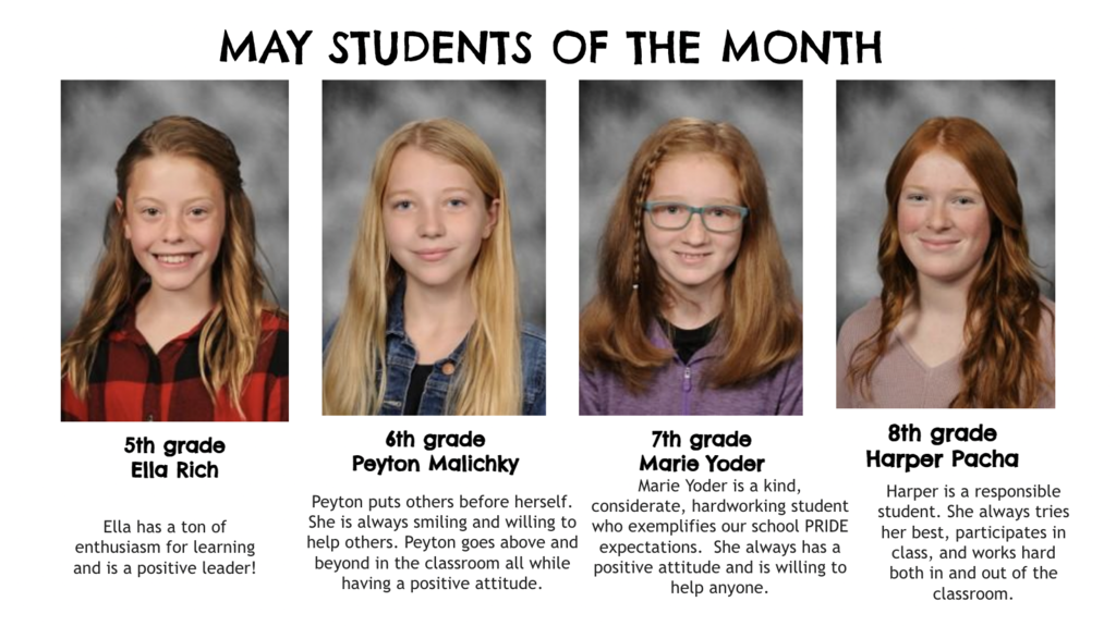 May students of the month
