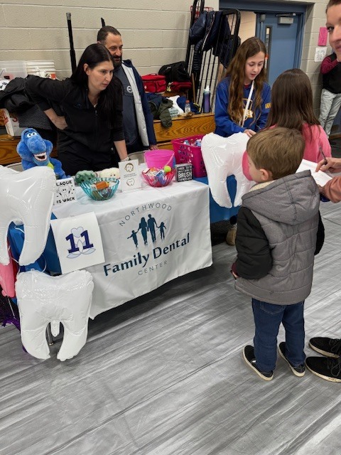children visiting dentist table