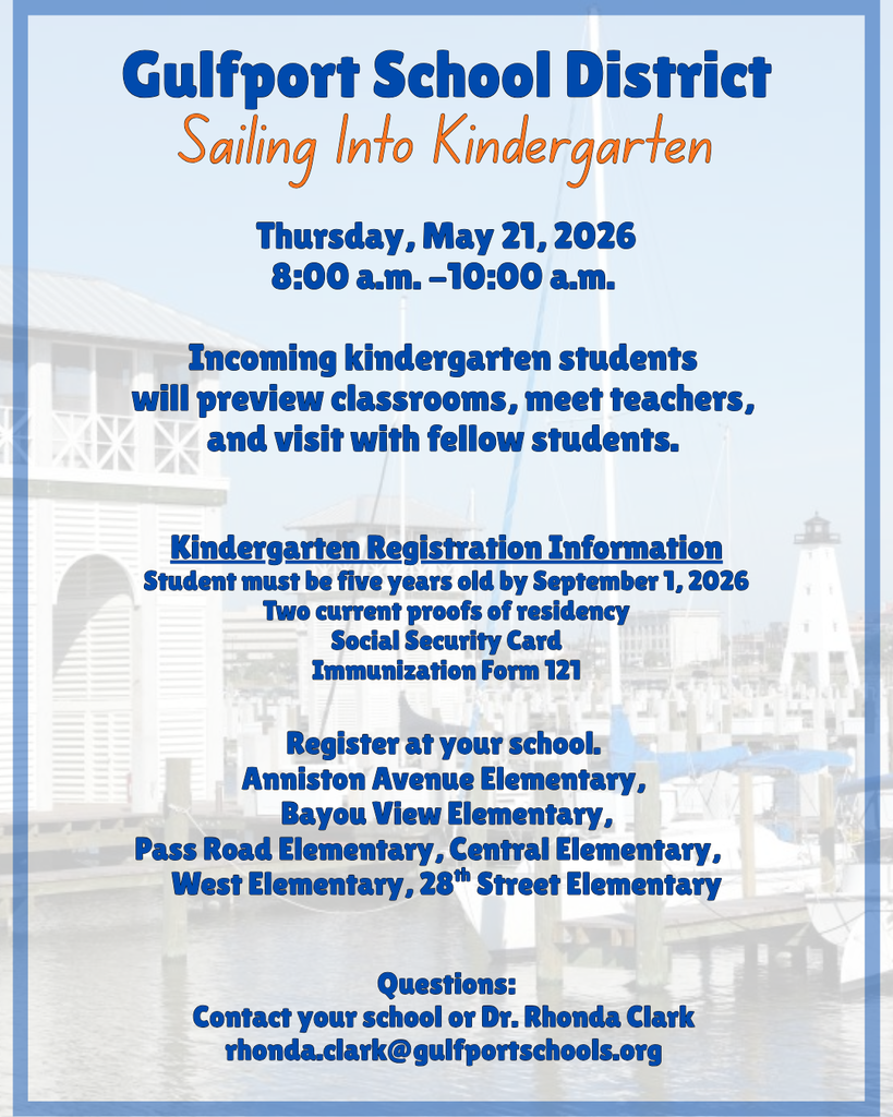 Kindergarten Preview Day May 21 8am-10am