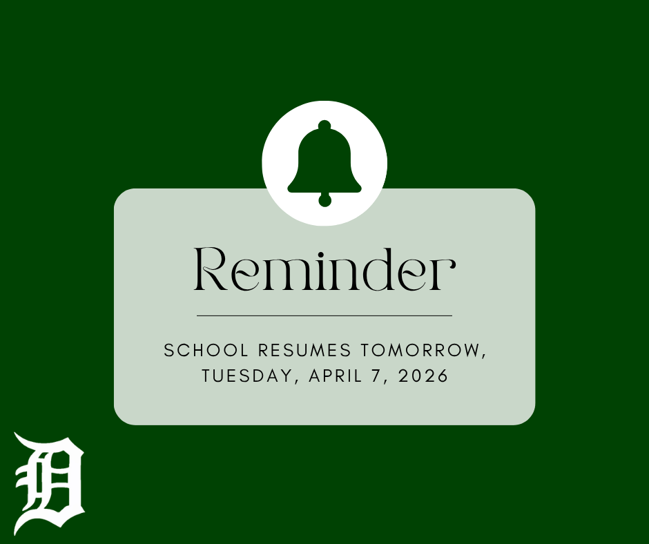 Reminder flyer. 