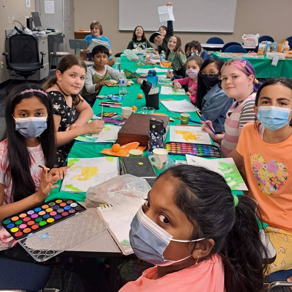 virtual school house art club paints a jaguar