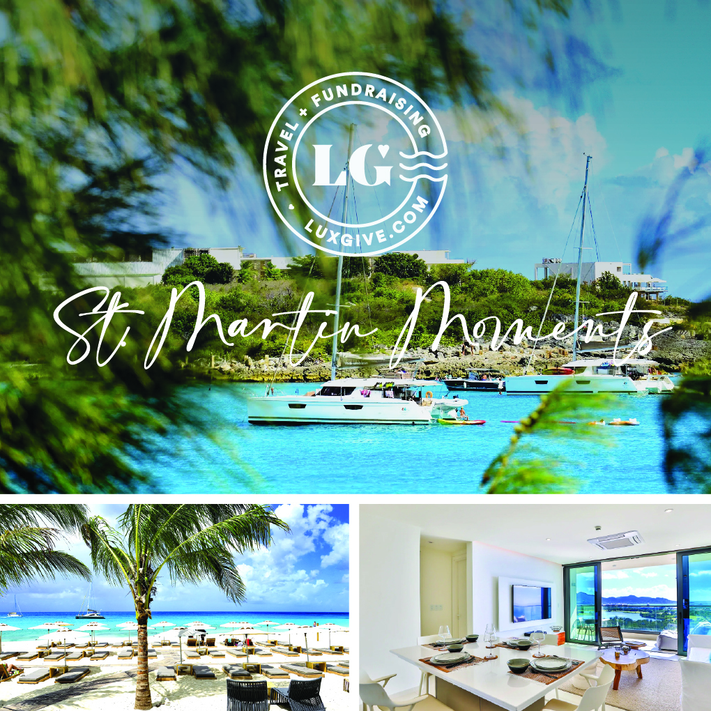 St. Martin Moments flyer for Rainbow Auction