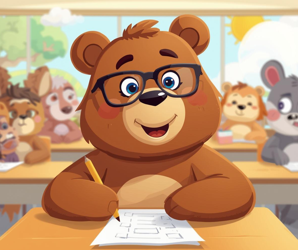 Bear with glasses