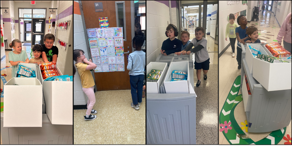 Students delivering Goldfish to classes