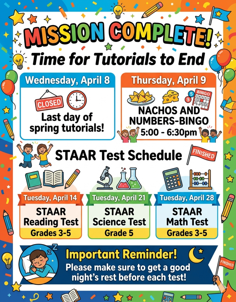 WOSE STAAR Schedule