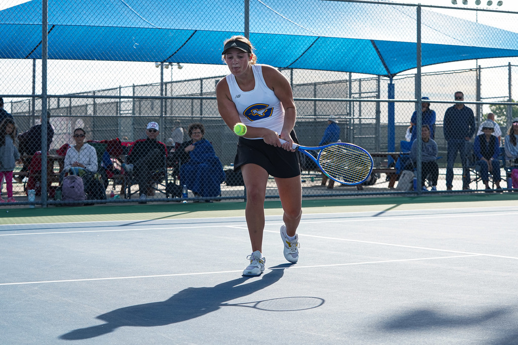 Finley Williams at district tennis
