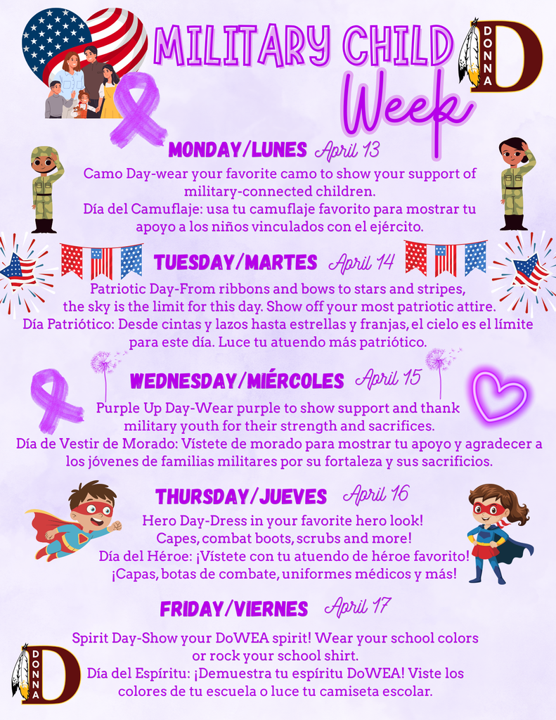 Military Child Week Flyer