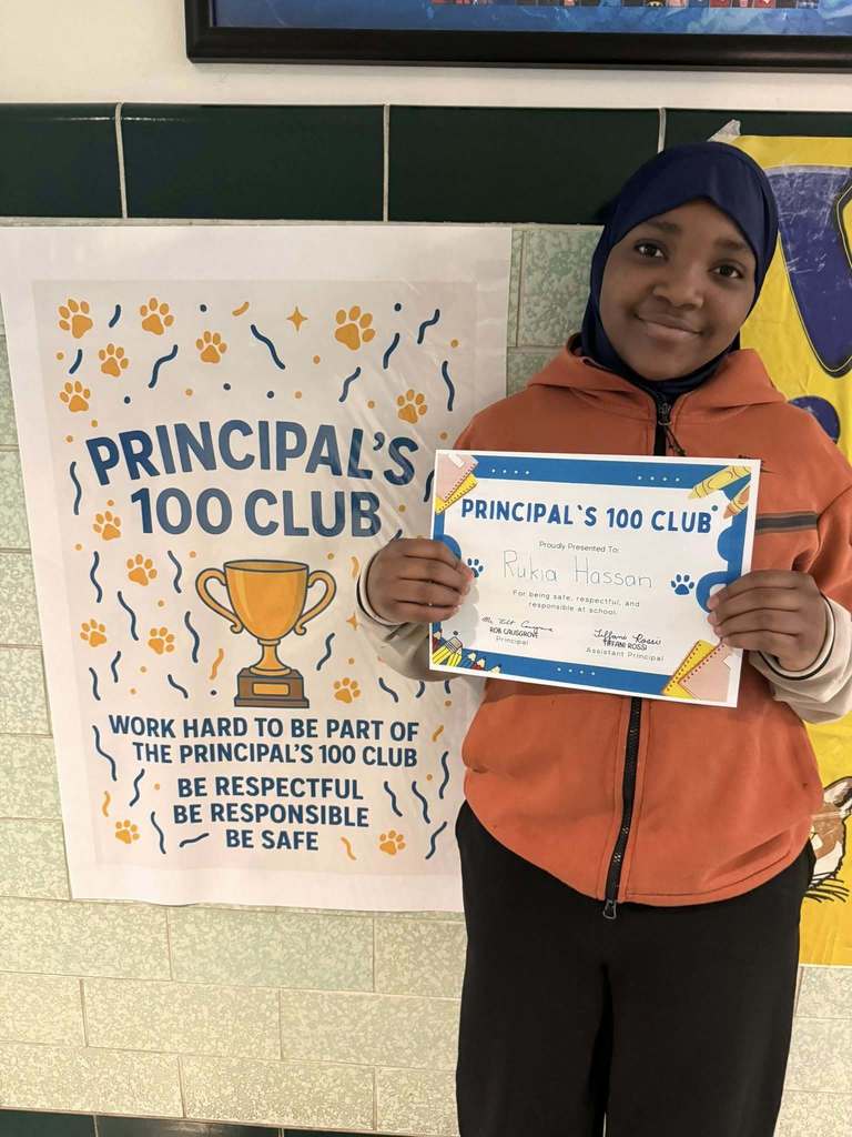 Principal 100 Club Winner!