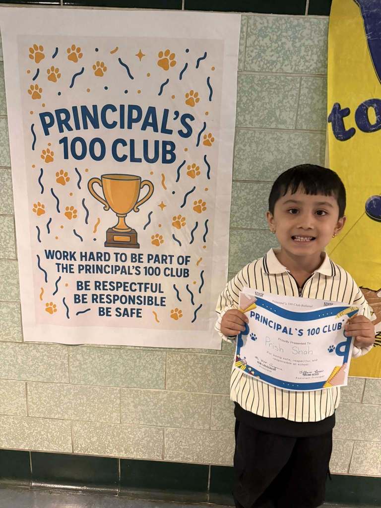 Principal 100 Club Winner!