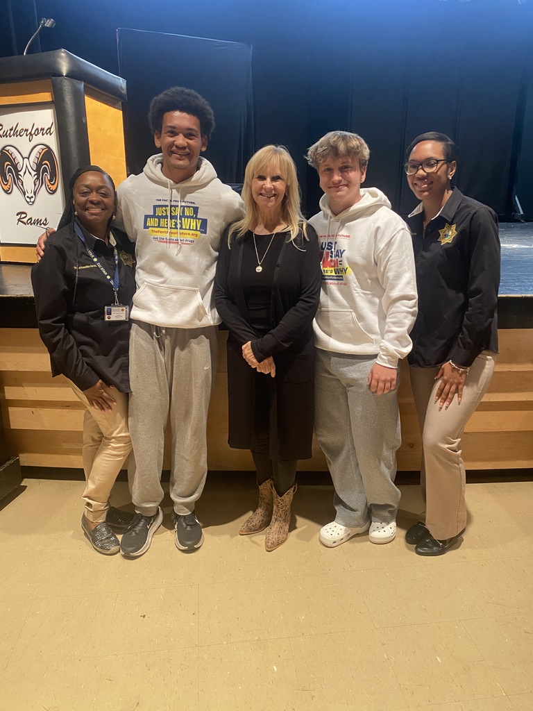 Lakisha Bush-Eutsay, Rutherford Student JJ, Renee Napier, Rutherford student Bobby, and Mia Heard