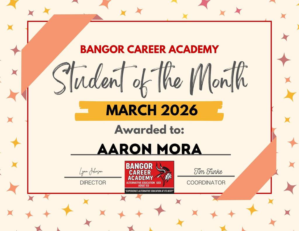 student of the month award 2