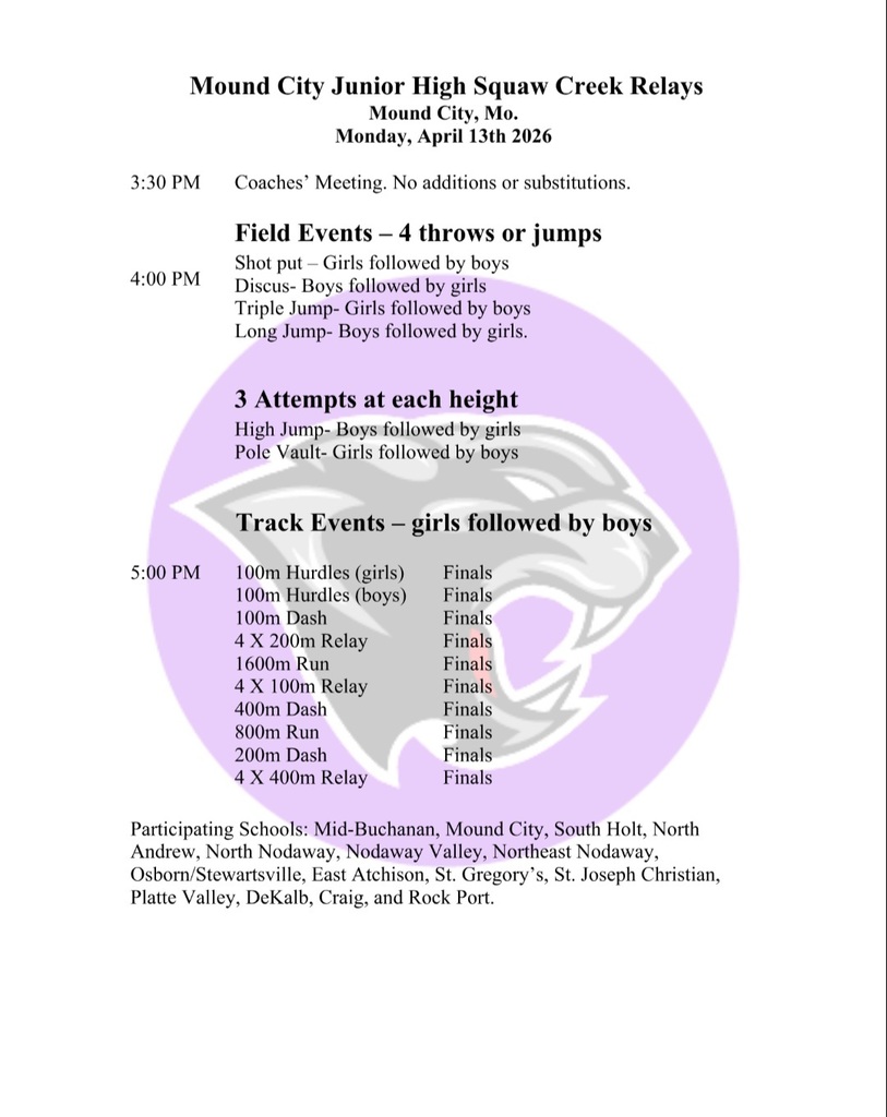 Squaw creek relays