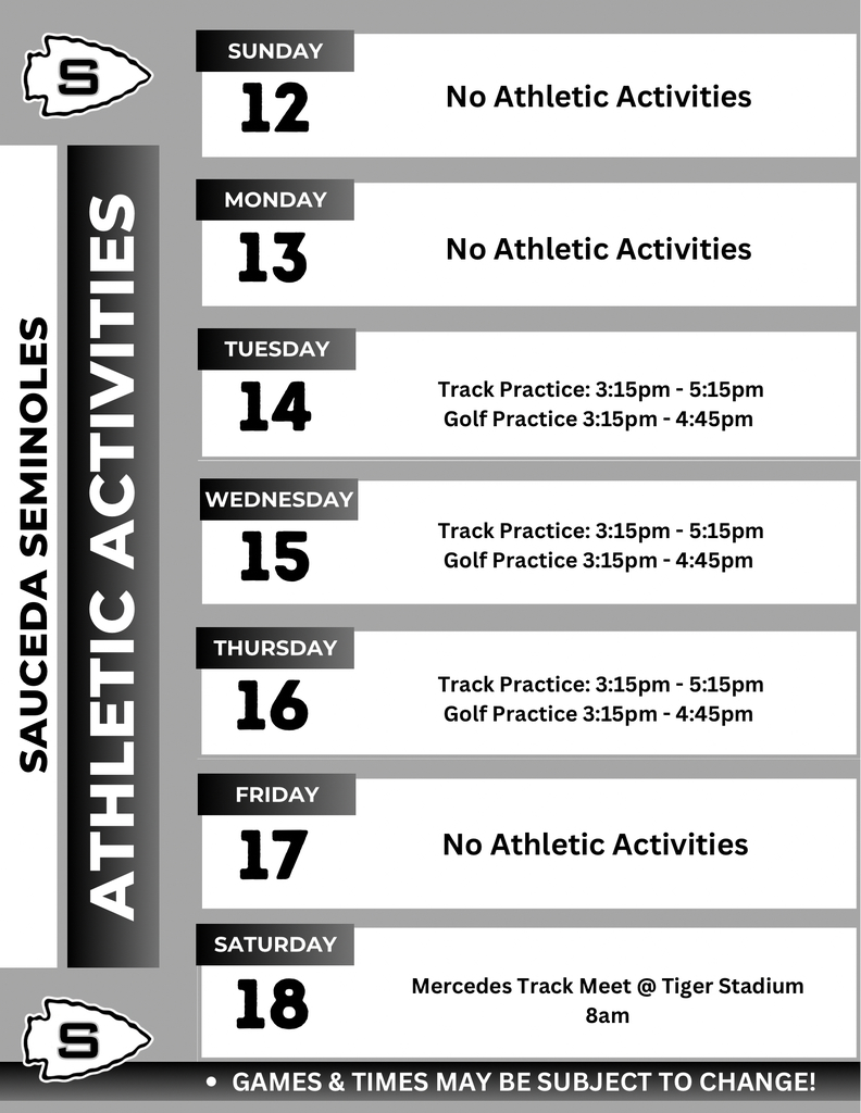 Atheltic Activities 