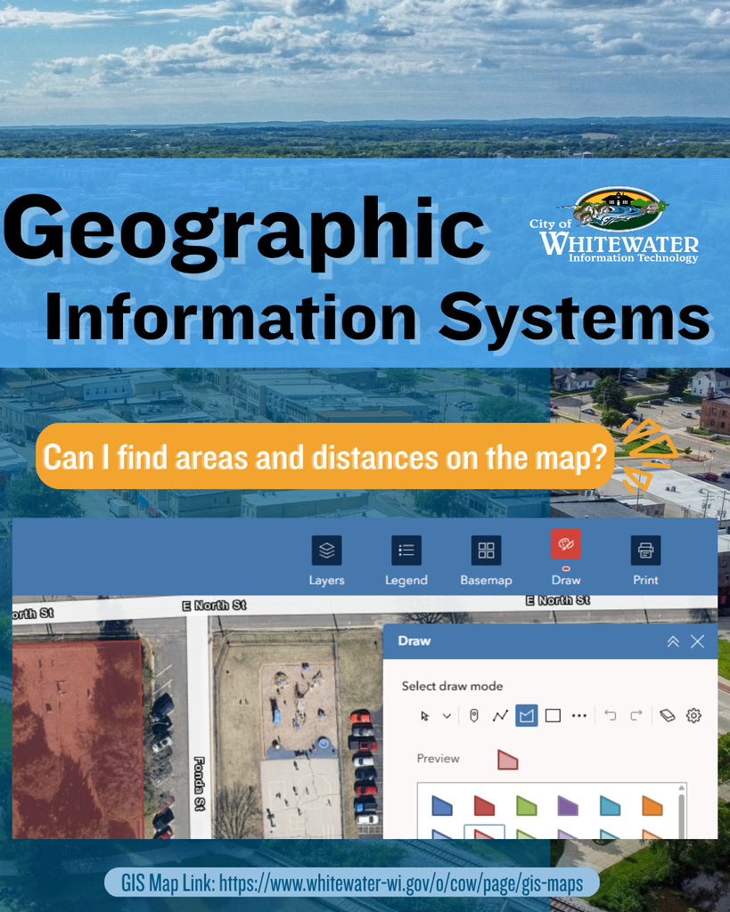 GIS: Can I find areas and distances on the map?