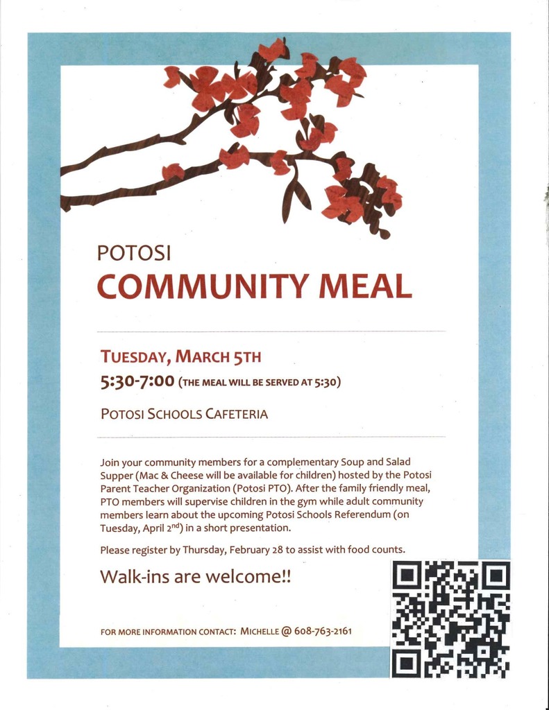 PTO Community Meal Information