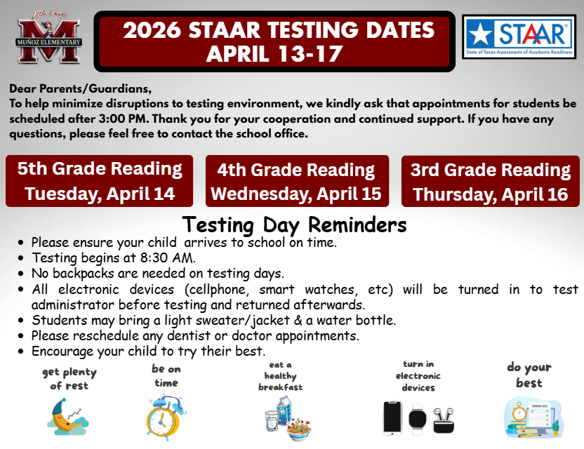 Reading Testing Flyer 