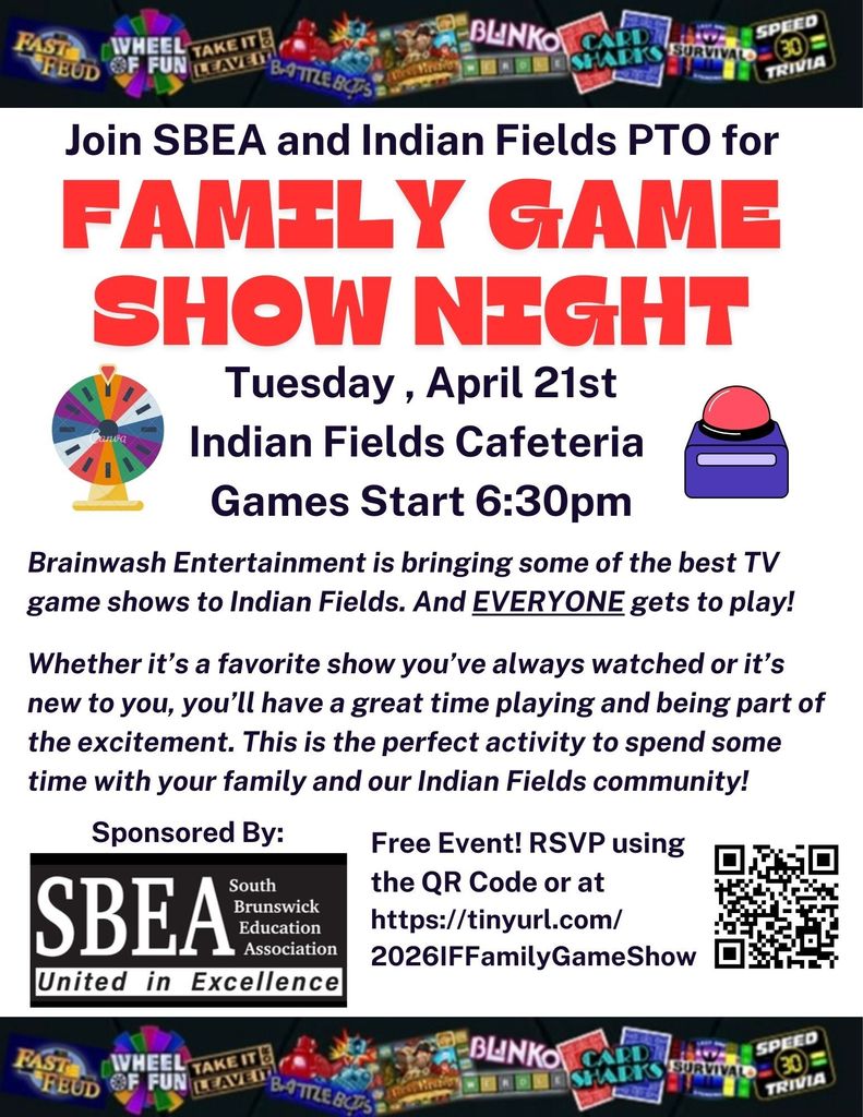 Family Game Show Night Flyer