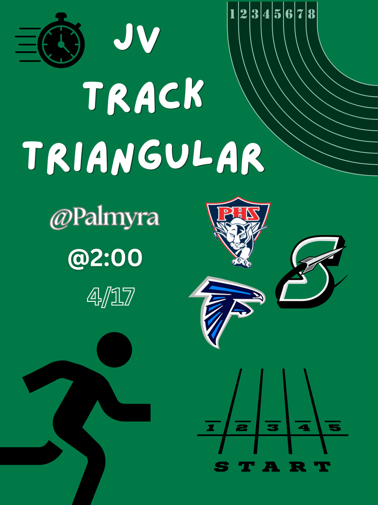 High School JV Track Triangular @ Palmyra