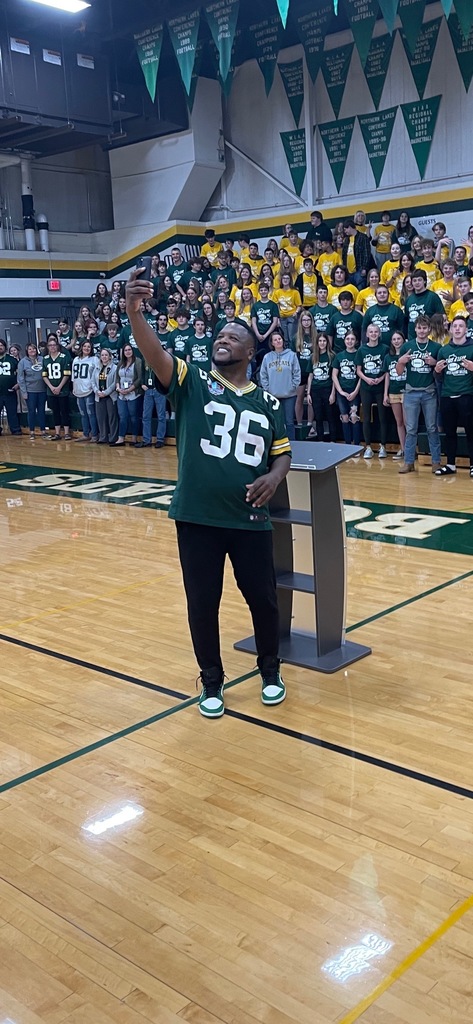 LeRoy Butler and the Florence School students and staff