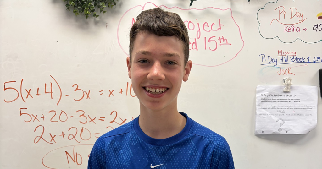 student who is an olympiad and first in math champion