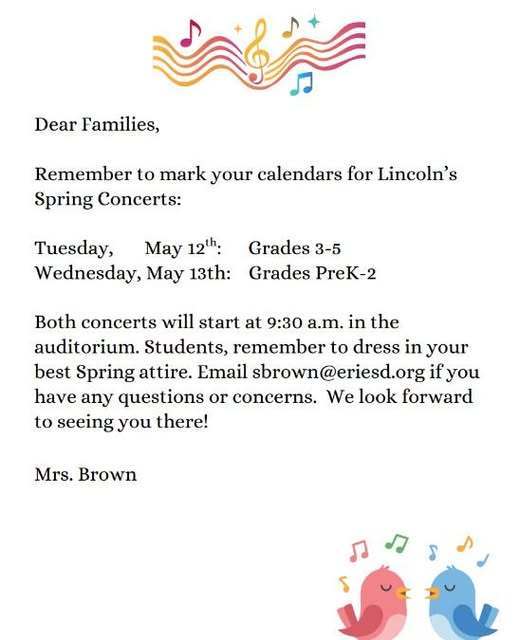 Spring Concert Flyer. 