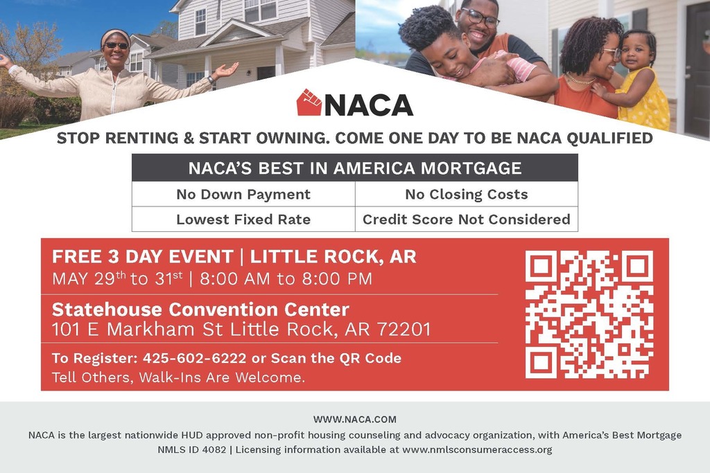 flyer for NCACA talking about the benefits of homeownership