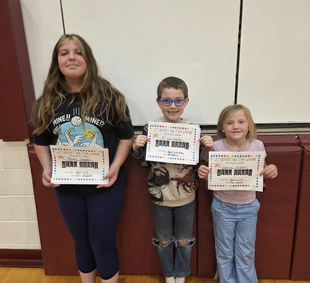 Elementary Students of the Week!