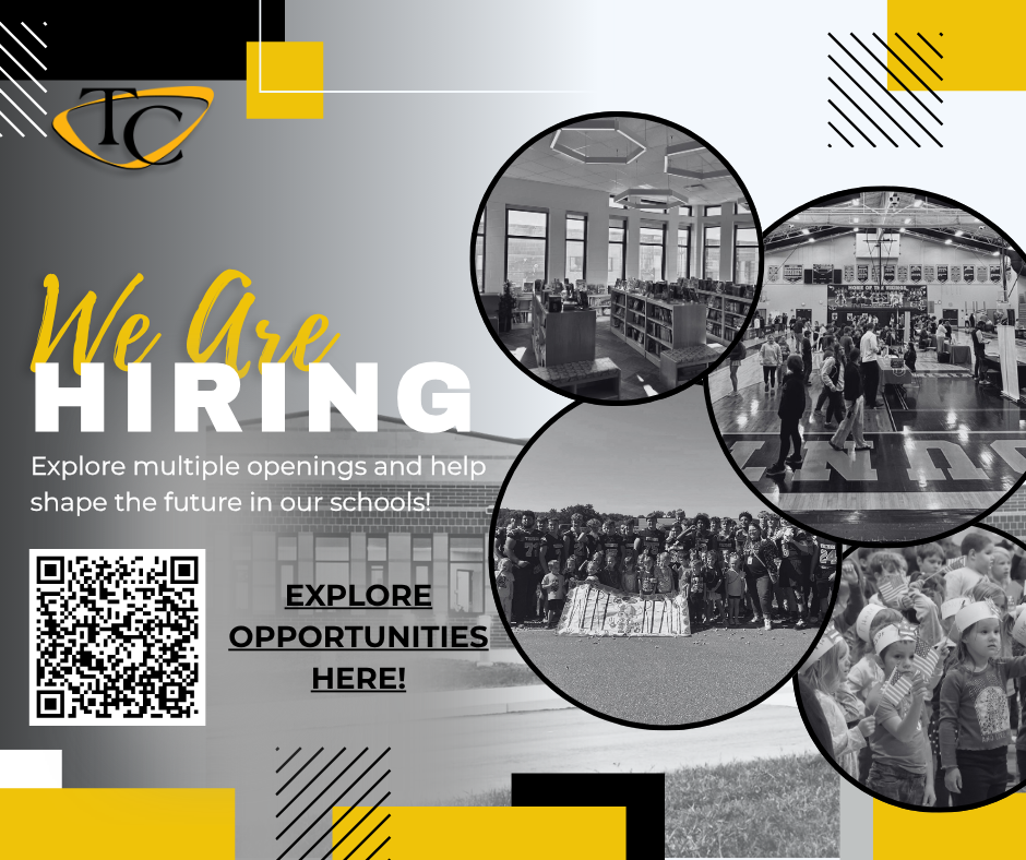Hiring graphic to advertise available positions