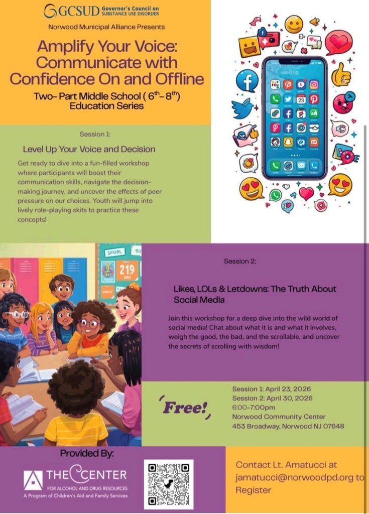 Municipal Alliance Program Flyers