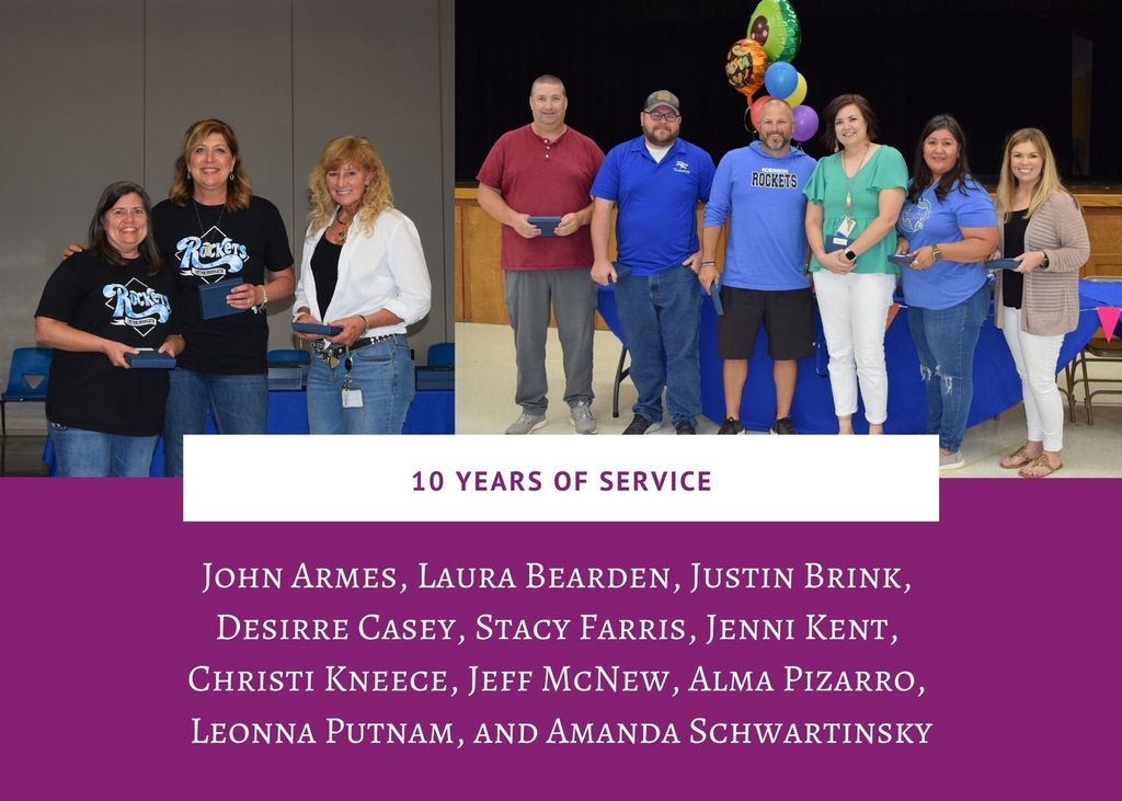 10 years of service