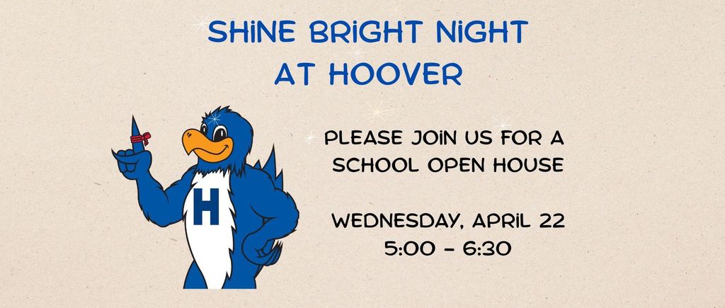 Shine bright hoover open house april 22nd