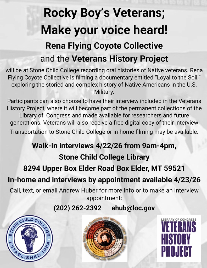 Rocky Boy Veteran's; Make your voice heard!