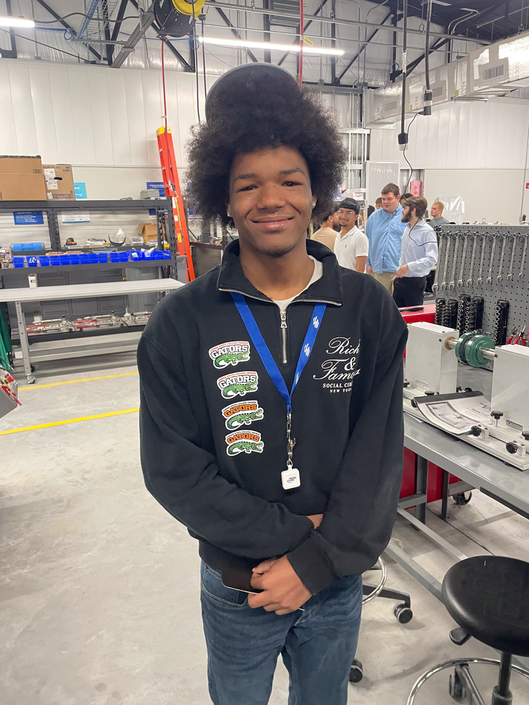 student with LSCO gear