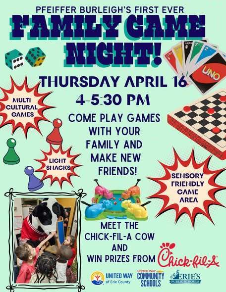 Family Game Night Flyer. 