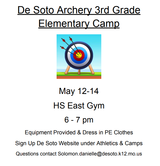 Archery Camp Flyer.