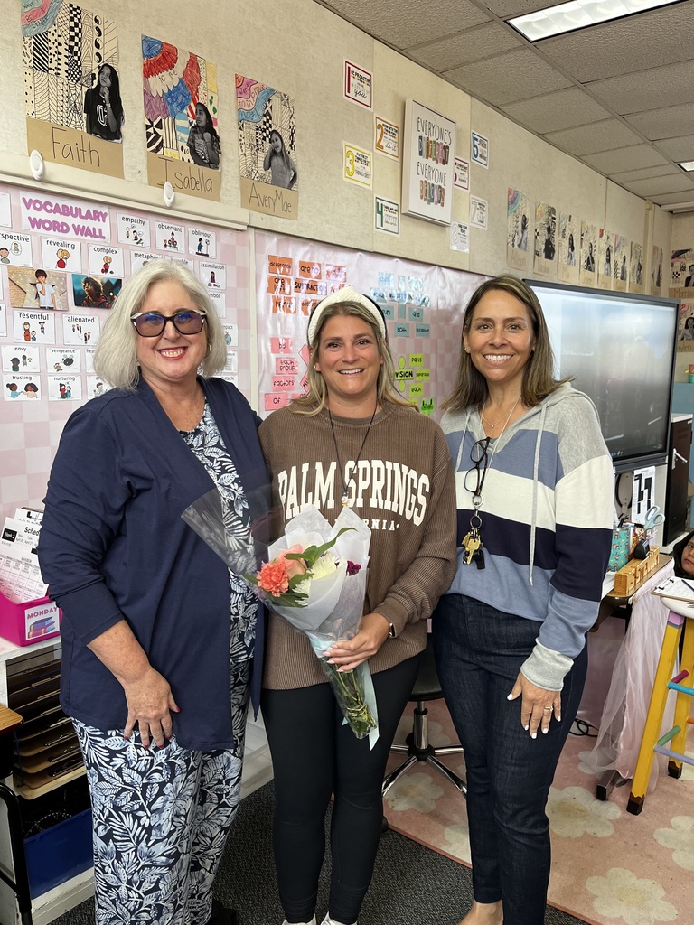 TOY Chelsea Stewart with Mrs. Bystedt and Mrs. Robinson