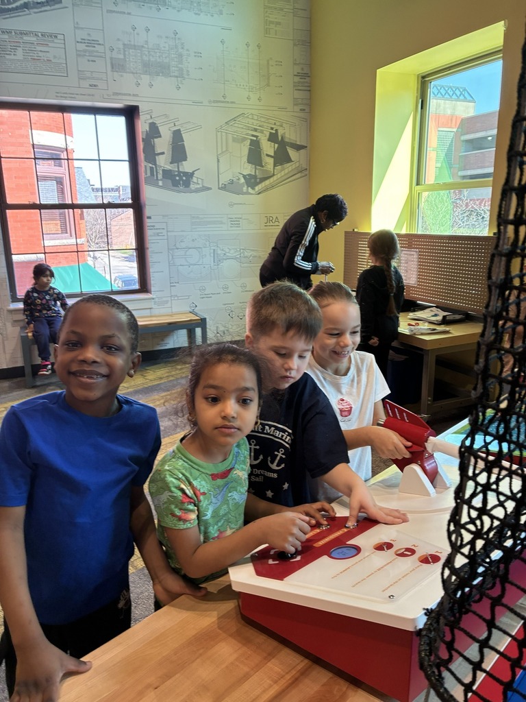 Students playing and smiling. 