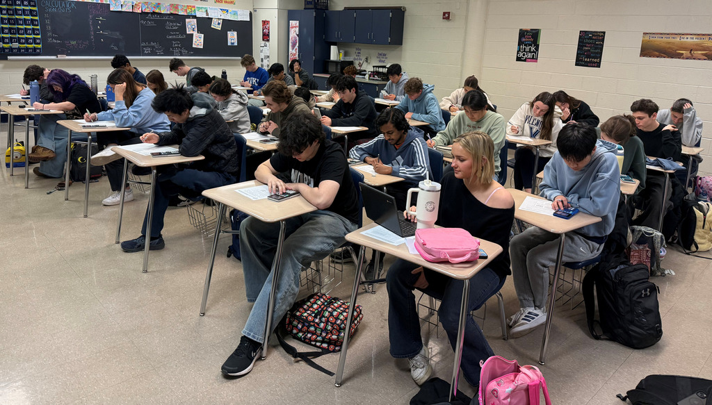 students taking the pml test