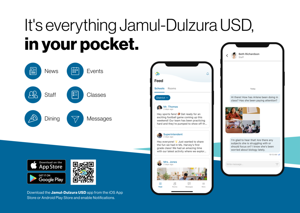 Instruction on how to download JDUSD Website App