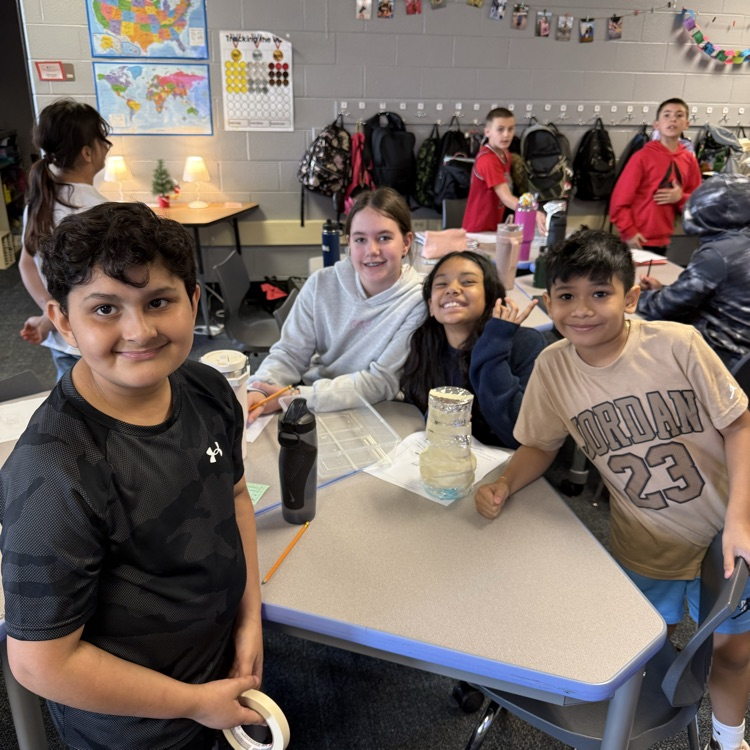 for students showing their water filtration system