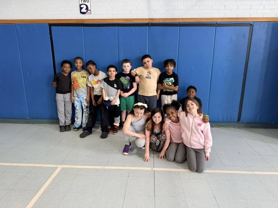 A group of students posing.