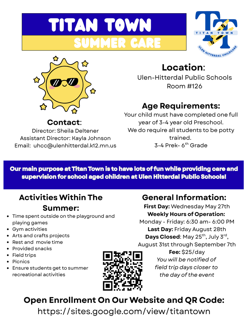 Titan Town Summer Care!