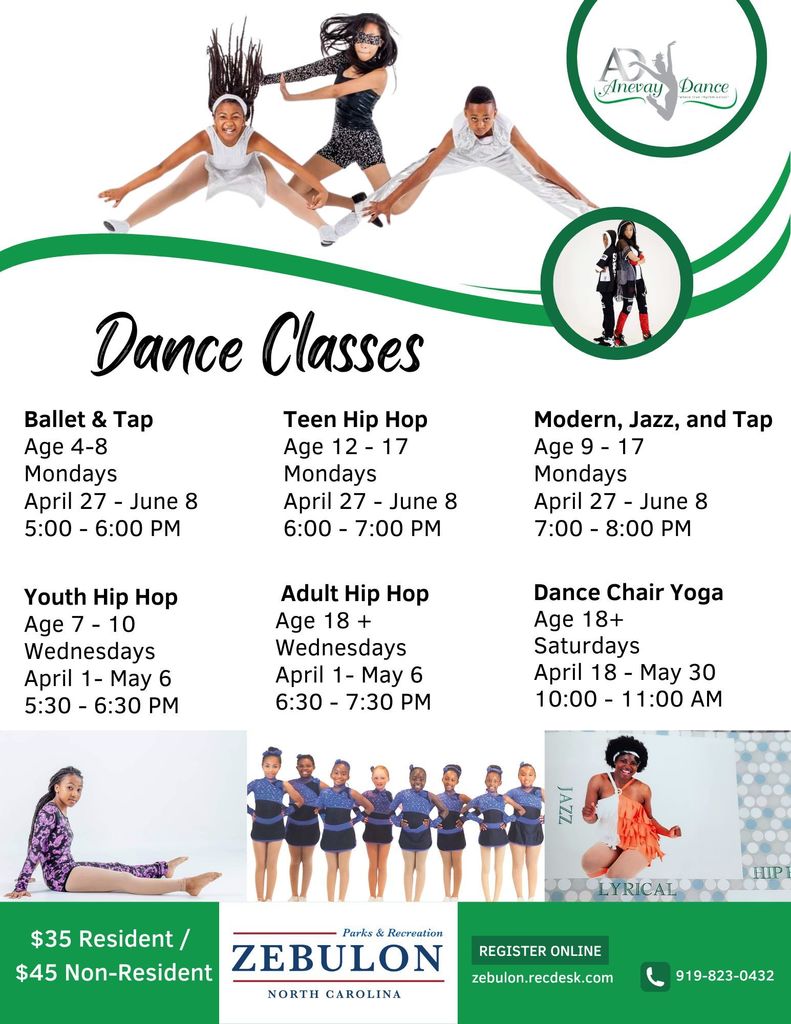 Parks and Recreation Dance Classes