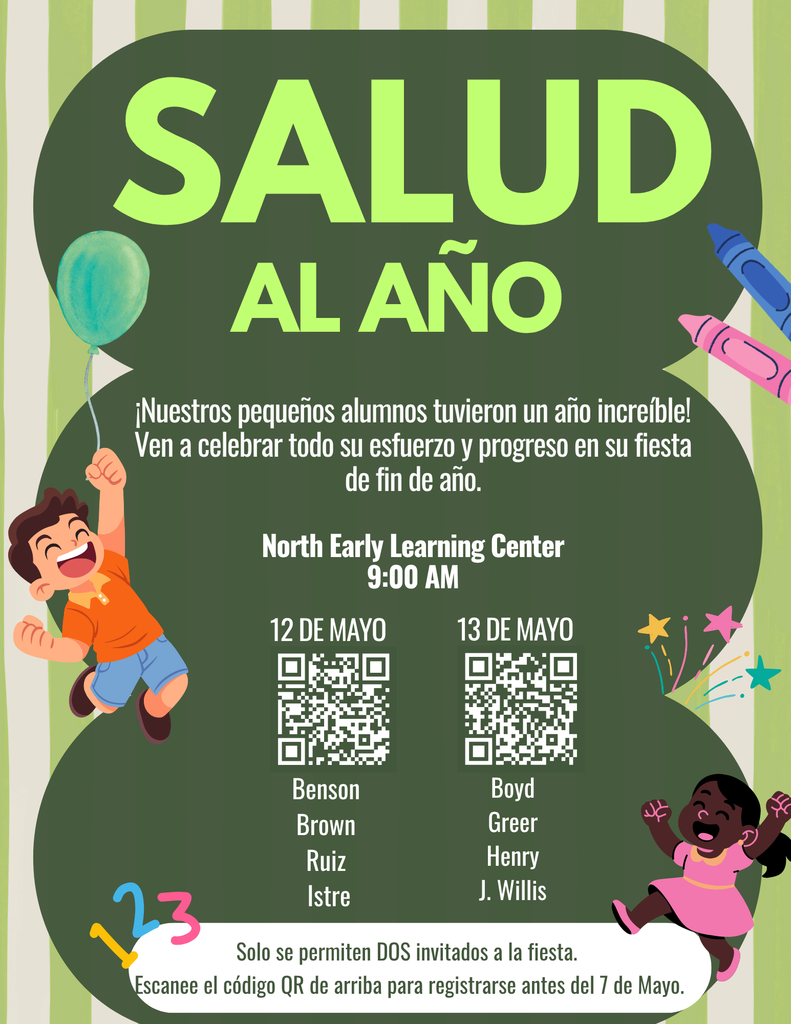 NELC Cheers to the Year party flyer in Spanish