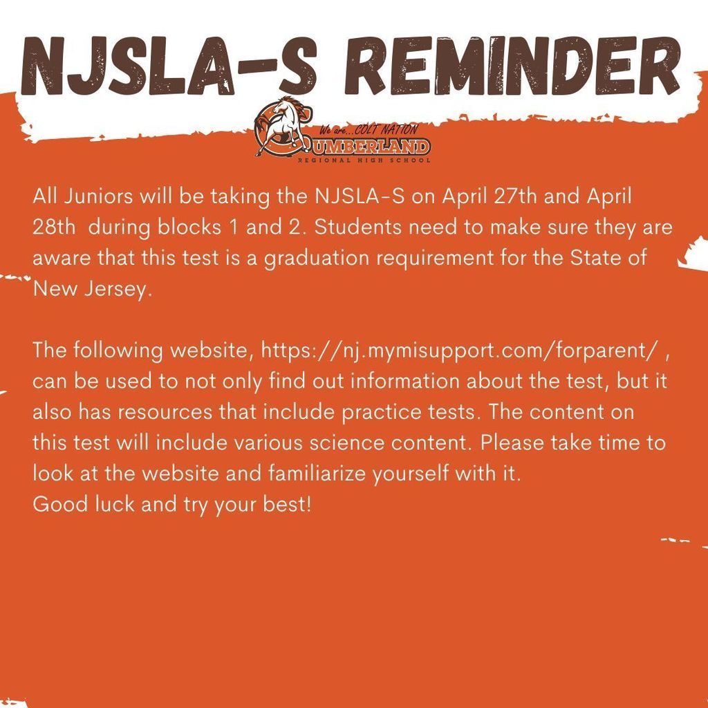 NJSLA-S Reminder